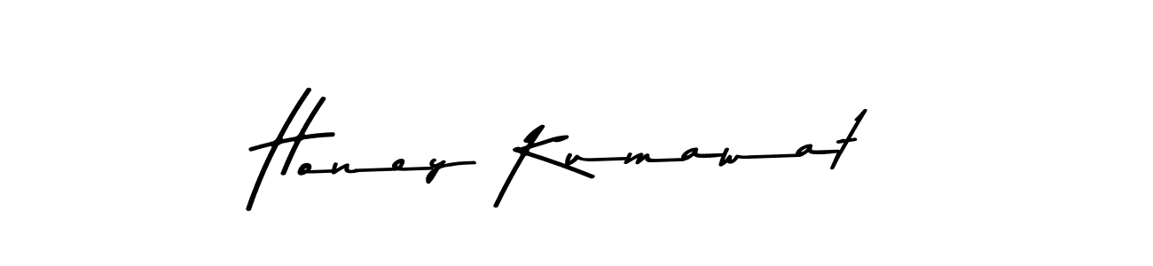 You should practise on your own different ways (Asem Kandis PERSONAL USE) to write your name (Honey Kumawat) in signature. don't let someone else do it for you. Honey Kumawat signature style 9 images and pictures png