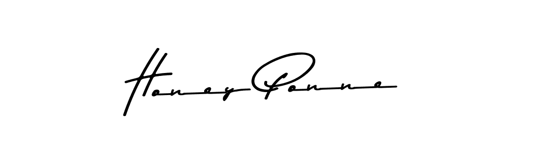 Honey Ponne stylish signature style. Best Handwritten Sign (Asem Kandis PERSONAL USE) for my name. Handwritten Signature Collection Ideas for my name Honey Ponne. Honey Ponne signature style 9 images and pictures png