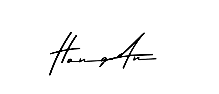 This is the best signature style for the Hong An name. Also you like these signature font (Asem Kandis PERSONAL USE). Mix name signature. Hong An signature style 9 images and pictures png