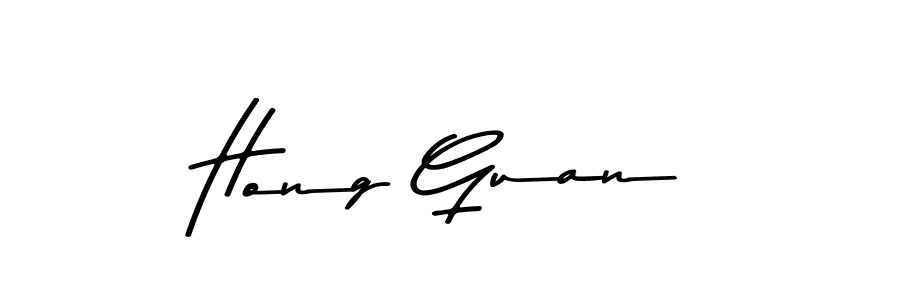 How to make Hong Guan name signature. Use Asem Kandis PERSONAL USE style for creating short signs online. This is the latest handwritten sign. Hong Guan signature style 9 images and pictures png