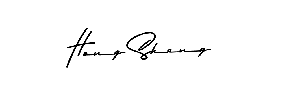 Use a signature maker to create a handwritten signature online. With this signature software, you can design (Asem Kandis PERSONAL USE) your own signature for name Hong Sheng. Hong Sheng signature style 9 images and pictures png