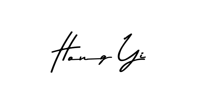 Make a beautiful signature design for name Hong Yi. With this signature (Asem Kandis PERSONAL USE) style, you can create a handwritten signature for free. Hong Yi signature style 9 images and pictures png