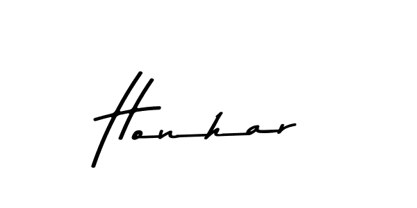 How to make Honhar name signature. Use Asem Kandis PERSONAL USE style for creating short signs online. This is the latest handwritten sign. Honhar signature style 9 images and pictures png