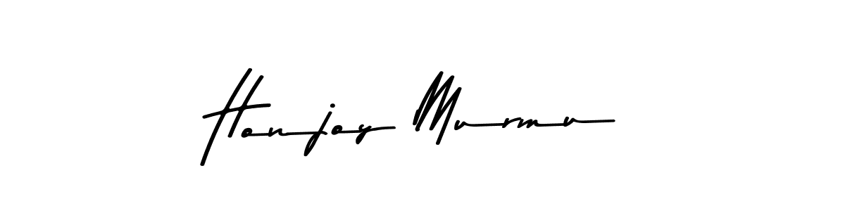 The best way (Asem Kandis PERSONAL USE) to make a short signature is to pick only two or three words in your name. The name Honjoy Murmu include a total of six letters. For converting this name. Honjoy Murmu signature style 9 images and pictures png