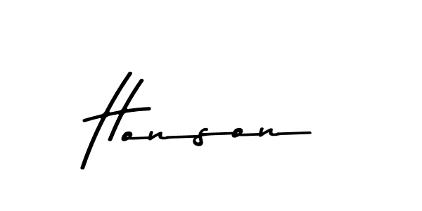 Make a beautiful signature design for name Honson. With this signature (Asem Kandis PERSONAL USE) style, you can create a handwritten signature for free. Honson signature style 9 images and pictures png
