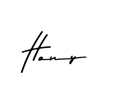Use a signature maker to create a handwritten signature online. With this signature software, you can design (Asem Kandis PERSONAL USE) your own signature for name Hony. Hony signature style 9 images and pictures png