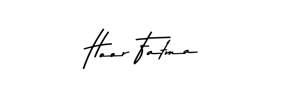 How to make Hoor Fatma name signature. Use Asem Kandis PERSONAL USE style for creating short signs online. This is the latest handwritten sign. Hoor Fatma signature style 9 images and pictures png