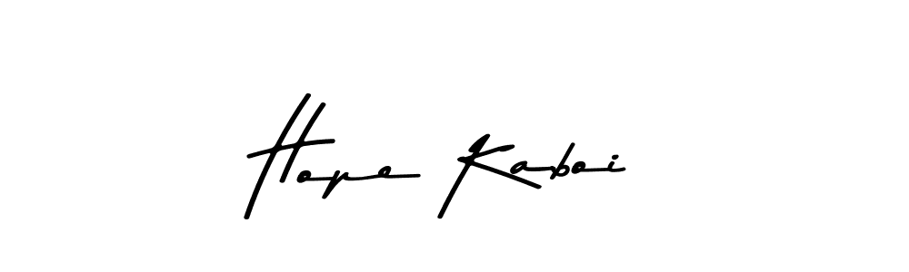 Design your own signature with our free online signature maker. With this signature software, you can create a handwritten (Asem Kandis PERSONAL USE) signature for name Hope Kaboi. Hope Kaboi signature style 9 images and pictures png