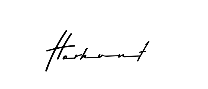 Design your own signature with our free online signature maker. With this signature software, you can create a handwritten (Asem Kandis PERSONAL USE) signature for name Horhunt. Horhunt signature style 9 images and pictures png