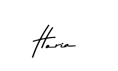 How to make Horia name signature. Use Asem Kandis PERSONAL USE style for creating short signs online. This is the latest handwritten sign. Horia signature style 9 images and pictures png