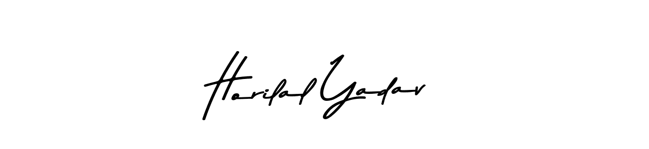 Design your own signature with our free online signature maker. With this signature software, you can create a handwritten (Asem Kandis PERSONAL USE) signature for name Horilal Yadav. Horilal Yadav signature style 9 images and pictures png