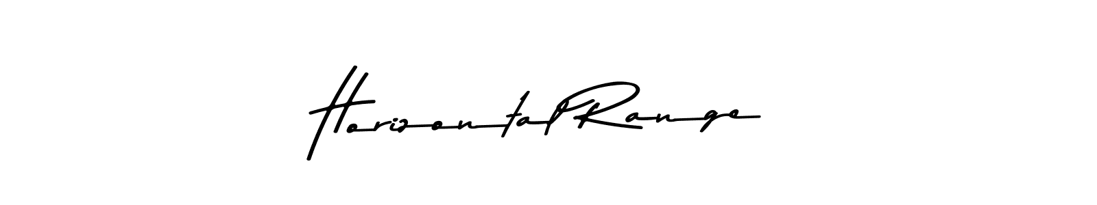 Similarly Asem Kandis PERSONAL USE is the best handwritten signature design. Signature creator online .You can use it as an online autograph creator for name Horizontal Range. Horizontal Range signature style 9 images and pictures png