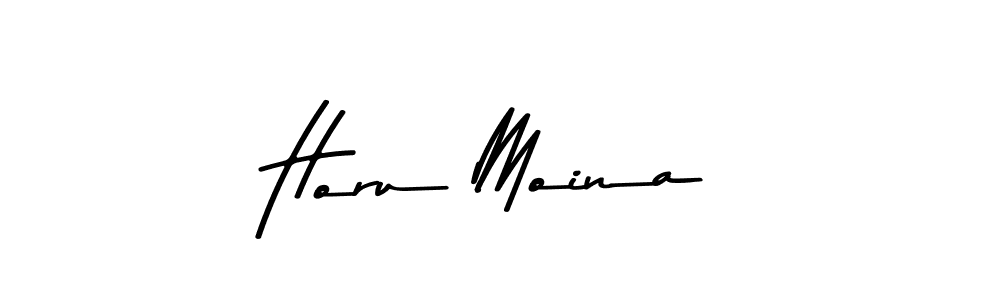 Design your own signature with our free online signature maker. With this signature software, you can create a handwritten (Asem Kandis PERSONAL USE) signature for name Horu Moina. Horu Moina signature style 9 images and pictures png