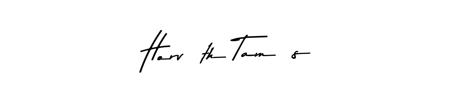 The best way (Asem Kandis PERSONAL USE) to make a short signature is to pick only two or three words in your name. The name Horváth Tamás include a total of six letters. For converting this name. Horváth Tamás signature style 9 images and pictures png