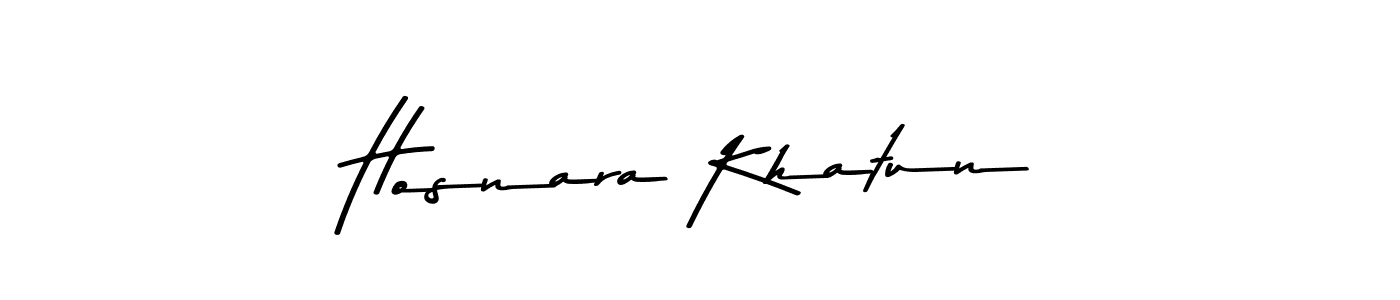Make a beautiful signature design for name Hosnara Khatun. With this signature (Asem Kandis PERSONAL USE) style, you can create a handwritten signature for free. Hosnara Khatun signature style 9 images and pictures png