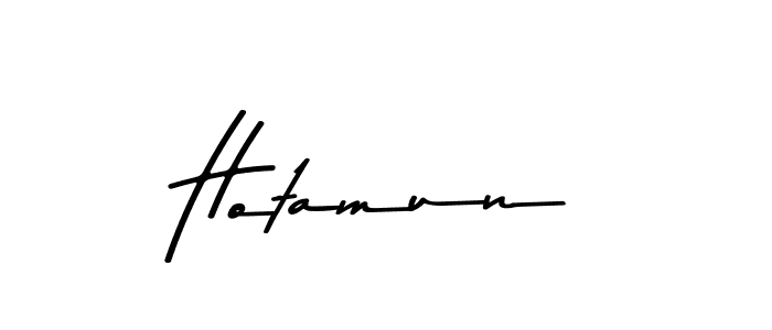 Use a signature maker to create a handwritten signature online. With this signature software, you can design (Asem Kandis PERSONAL USE) your own signature for name Hotamun. Hotamun signature style 9 images and pictures png