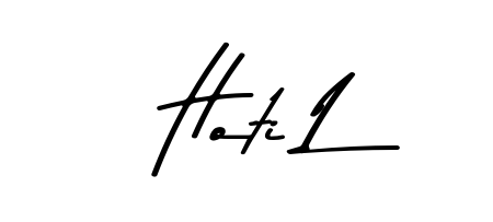 This is the best signature style for the Hoti L name. Also you like these signature font (Asem Kandis PERSONAL USE). Mix name signature. Hoti L signature style 9 images and pictures png