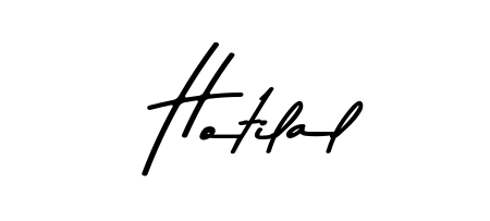 Designed for modern professionals: Hotilal name signature crafted with Asem Kandis PERSONAL USE script. Ready for digital PDF workflows. Hotilal signature style 9 images and pictures png