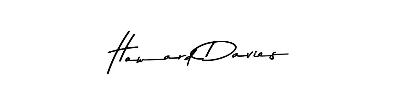 How to make Howard Davies name signature. Use Asem Kandis PERSONAL USE style for creating short signs online. This is the latest handwritten sign. Howard Davies signature style 9 images and pictures png