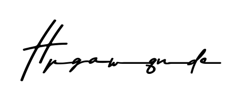 A stylish, flowing autograph style designed for name Hpgawqnde using Asem Kandis PERSONAL USE typography. Perfect for digital creative projects. Hpgawqnde signature style 9 images and pictures png