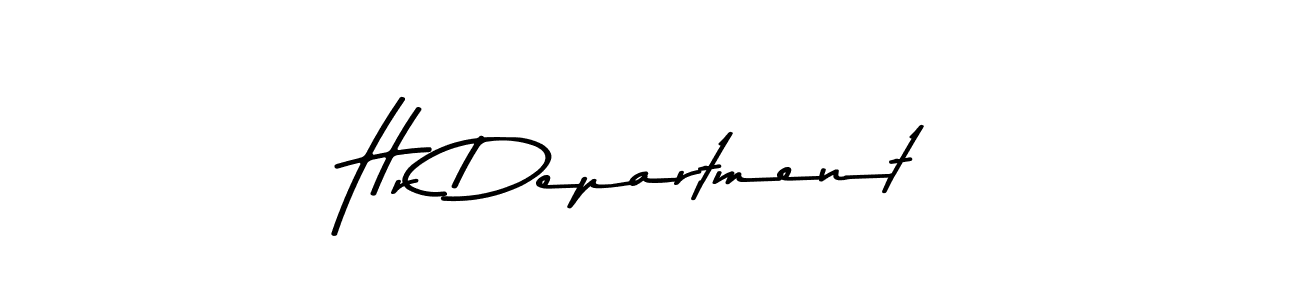 Make a beautiful signature design for name Hr Department. With this signature (Asem Kandis PERSONAL USE) style, you can create a handwritten signature for free. Hr Department signature style 9 images and pictures png