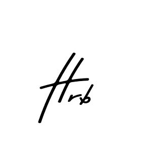 Hrb stylish signature style. Best Handwritten Sign (Asem Kandis PERSONAL USE) for my name. Handwritten Signature Collection Ideas for my name Hrb. Hrb signature style 9 images and pictures png