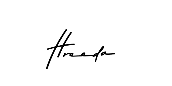 Create a beautiful signature design for name Hreeda. With this signature (Asem Kandis PERSONAL USE) fonts, you can make a handwritten signature for free. Hreeda signature style 9 images and pictures png