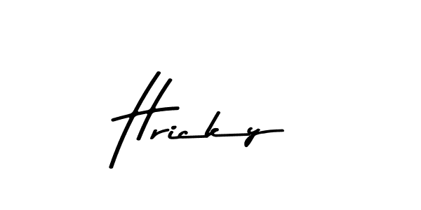 The best way (Asem Kandis PERSONAL USE) to make a short signature is to pick only two or three words in your name. The name Hricky include a total of six letters. For converting this name. Hricky signature style 9 images and pictures png