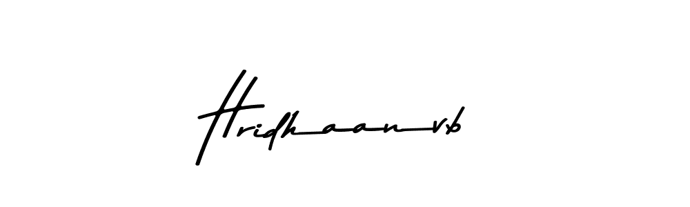 Make a beautiful signature design for name Hridhaanvb. With this signature (Asem Kandis PERSONAL USE) style, you can create a handwritten signature for free. Hridhaanvb signature style 9 images and pictures png