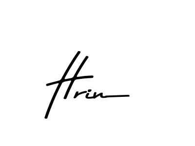 How to make Hrin name signature. Use Asem Kandis PERSONAL USE style for creating short signs online. This is the latest handwritten sign. Hrin signature style 9 images and pictures png