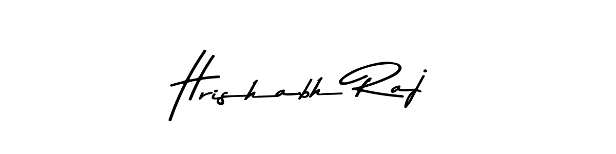 Make a beautiful signature design for name Hrishabh Raj. With this signature (Asem Kandis PERSONAL USE) style, you can create a handwritten signature for free. Hrishabh Raj signature style 9 images and pictures png