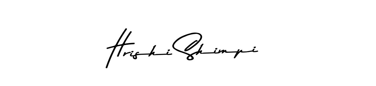 The best way (Asem Kandis PERSONAL USE) to make a short signature is to pick only two or three words in your name. The name Hrishi Shimpi include a total of six letters. For converting this name. Hrishi Shimpi signature style 9 images and pictures png