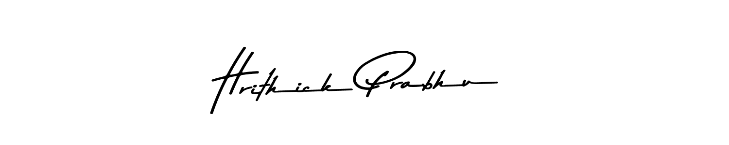 Hrithick Prabhu stylish signature style. Best Handwritten Sign (Asem Kandis PERSONAL USE) for my name. Handwritten Signature Collection Ideas for my name Hrithick Prabhu. Hrithick Prabhu signature style 9 images and pictures png
