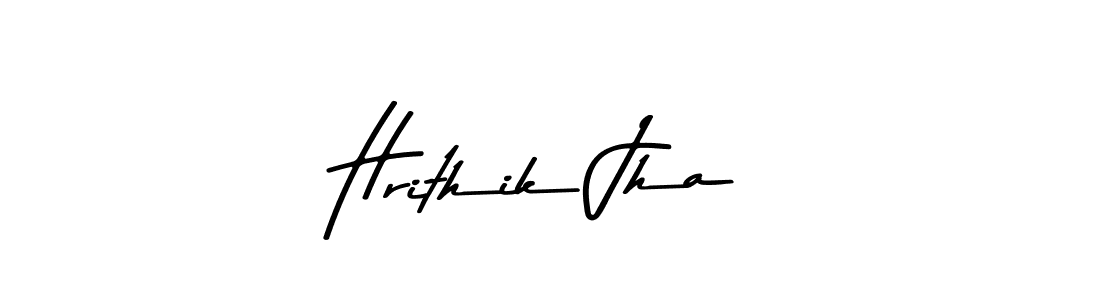 Create a beautiful signature design for name Hrithik Jha. With this signature (Asem Kandis PERSONAL USE) fonts, you can make a handwritten signature for free. Hrithik Jha signature style 9 images and pictures png