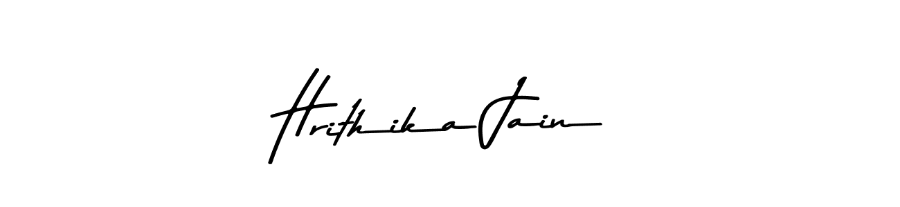 This is the best signature style for the Hrithika Jain name. Also you like these signature font (Asem Kandis PERSONAL USE). Mix name signature. Hrithika Jain signature style 9 images and pictures png