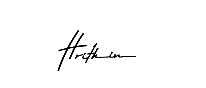 Design your own signature with our free online signature maker. With this signature software, you can create a handwritten (Asem Kandis PERSONAL USE) signature for name Hrithin. Hrithin signature style 9 images and pictures png