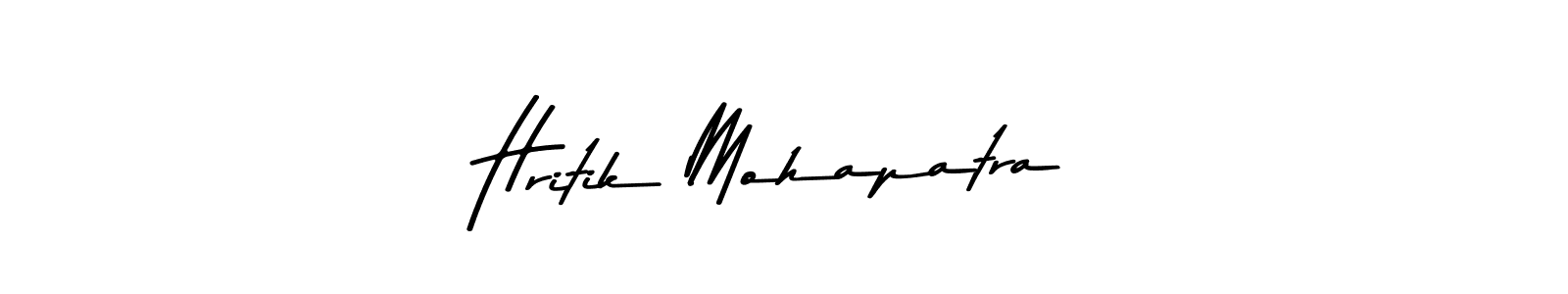 How to make Hritik Mohapatra name signature. Use Asem Kandis PERSONAL USE style for creating short signs online. This is the latest handwritten sign. Hritik Mohapatra signature style 9 images and pictures png