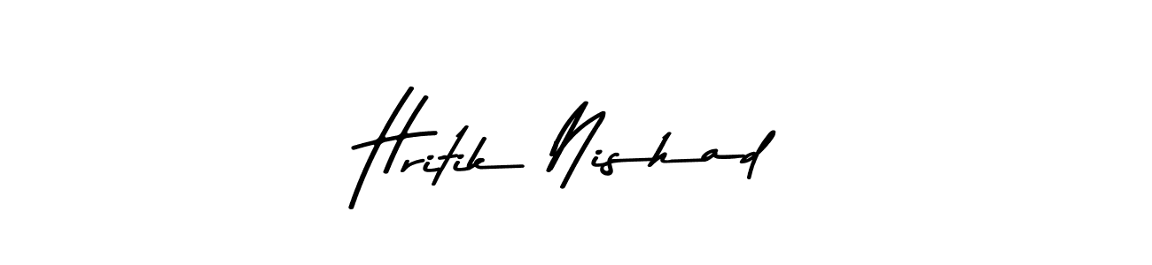 Here are the top 10 professional signature styles for the name Hritik Nishad. These are the best autograph styles you can use for your name. Hritik Nishad signature style 9 images and pictures png