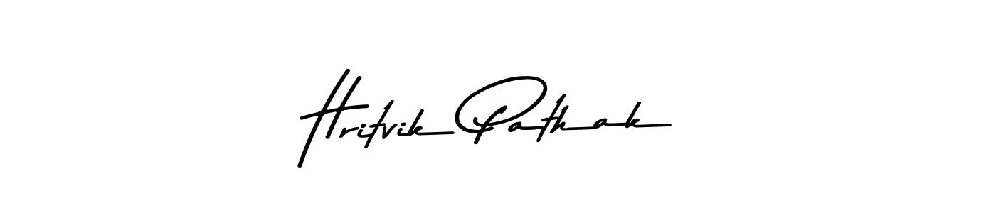 How to make Hritvik Pathak signature? Asem Kandis PERSONAL USE is a professional autograph style. Create handwritten signature for Hritvik Pathak name. Hritvik Pathak signature style 9 images and pictures png