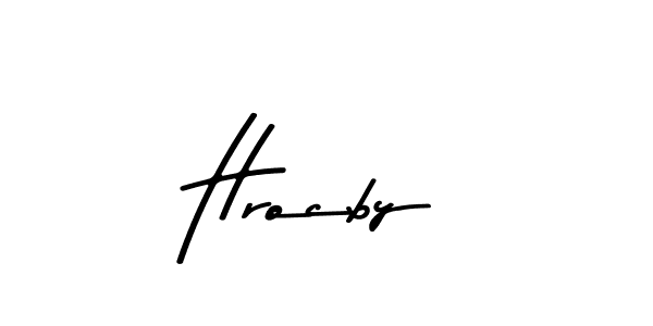This is the best signature style for the Hrocby name. Also you like these signature font (Asem Kandis PERSONAL USE). Mix name signature. Hrocby signature style 9 images and pictures png