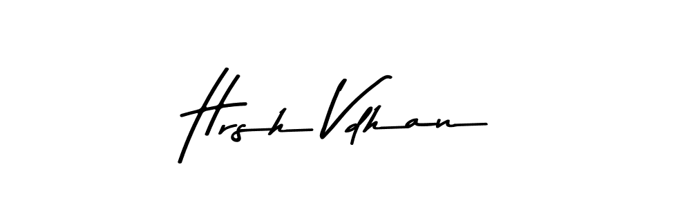 Make a beautiful signature design for name Hrsh Vdhan. With this signature (Asem Kandis PERSONAL USE) style, you can create a handwritten signature for free. Hrsh Vdhan signature style 9 images and pictures png