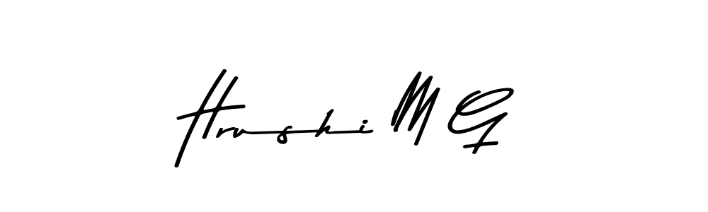 Best and Professional Signature Style for Hrushi M G. Asem Kandis PERSONAL USE Best Signature Style Collection. Hrushi M G signature style 9 images and pictures png