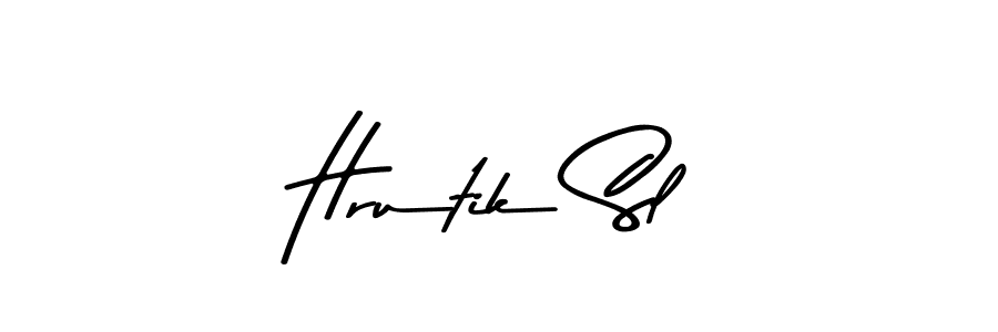 This is the best signature style for the Hrutik Sl name. Also you like these signature font (Asem Kandis PERSONAL USE). Mix name signature. Hrutik Sl signature style 9 images and pictures png