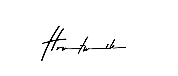 Make a beautiful signature design for name Hrutwik. With this signature (Asem Kandis PERSONAL USE) style, you can create a handwritten signature for free. Hrutwik signature style 9 images and pictures png