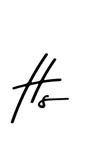 Make a beautiful signature design for name Hs. Use this online signature maker to create a handwritten signature for free. Hs signature style 9 images and pictures png