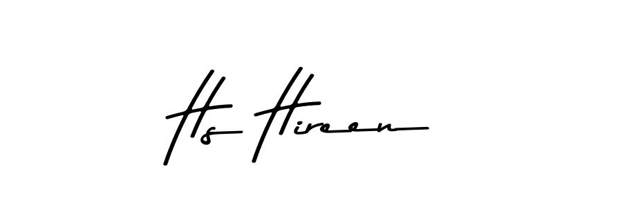 How to make Hs Hireen signature? Asem Kandis PERSONAL USE is a professional autograph style. Create handwritten signature for Hs Hireen name. Hs Hireen signature style 9 images and pictures png