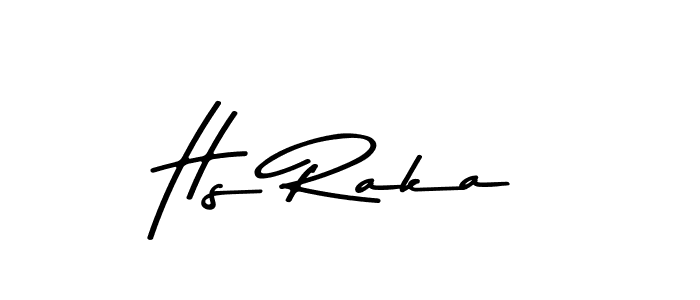 Hs Raka stylish signature style. Best Handwritten Sign (Asem Kandis PERSONAL USE) for my name. Handwritten Signature Collection Ideas for my name Hs Raka. Hs Raka signature style 9 images and pictures png