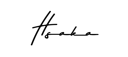 Enhance your business communications with Hsaka signature in Asem Kandis PERSONAL USE lettering. Clean, modern, and universally compatible. Hsaka signature style 9 images and pictures png