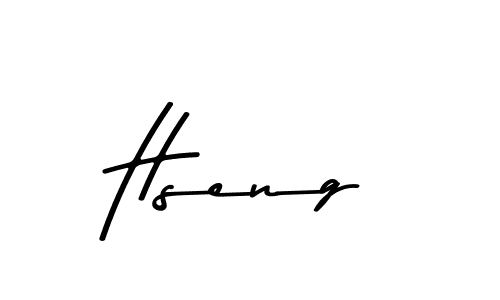 Design your own signature with our free online signature maker. With this signature software, you can create a handwritten (Asem Kandis PERSONAL USE) signature for name Hseng. Hseng signature style 9 images and pictures png