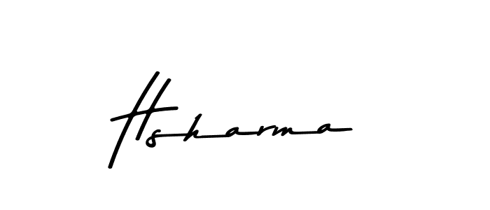 How to make Hsharma signature? Asem Kandis PERSONAL USE is a professional autograph style. Create handwritten signature for Hsharma name. Hsharma signature style 9 images and pictures png